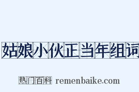 姑娘小伙正当年组词是什么意思的图片